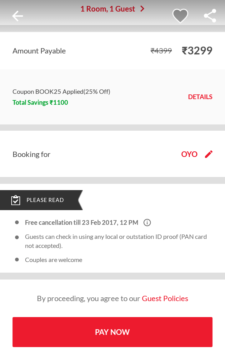 oyo first user coupon